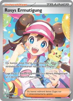 Pokémon-Karte Rosys Ermutigung 123/088