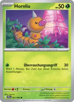 Pokémon-Karte Hornliu 001/086