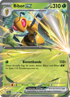 Pokémon-Karte Bibor-ex 003/086