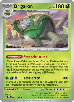 Pokémon-Karte Brigaron 007/086