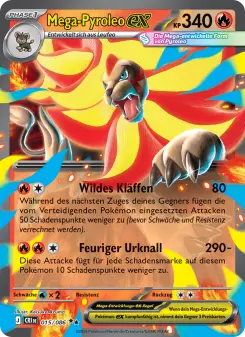 Pokémon-Karte Mega-Pyroleo-ex 015/086