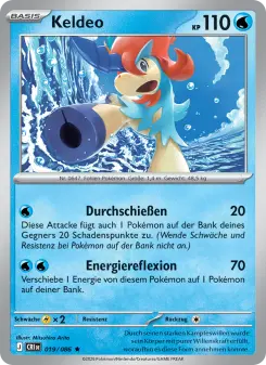 Pokémon-Karte Keldeo 019/086