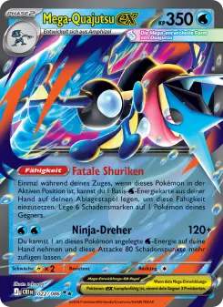 Pokémon-Karte Mega-Quajutsu-ex 022/086