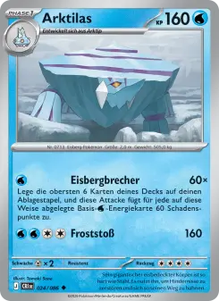 Pokémon-Karte Arktilas 024/086