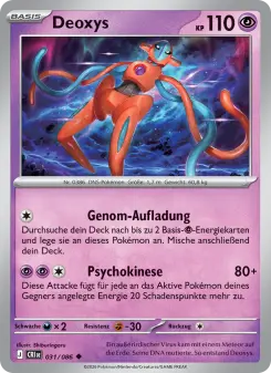 Pokémon-Karte Deoxys 031/086