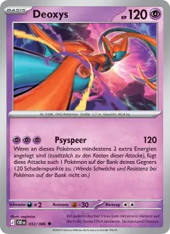 Pokémon-Karte Deoxys 032/086