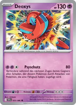 Pokémon-Karte Deoxys 033/086