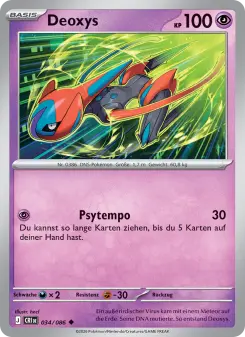 Pokémon-Karte Deoxys 034/086
