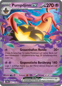 Pokémon-Karte Pumpdjinn-ex 041/086