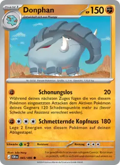 Pokémon-Karte Donphan 045/086