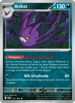 Pokémon-Karte Iksbat 051/086