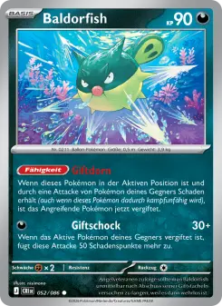 Pokémon-Karte Baldorfish 052/086