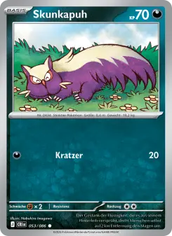 Pokémon-Karte Skunkapuh 053/086