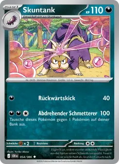 Pokémon-Karte Skuntank 054/086