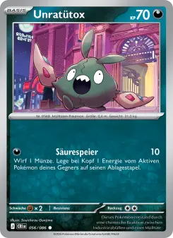 Pokémon-Karte Unratütox 056/086