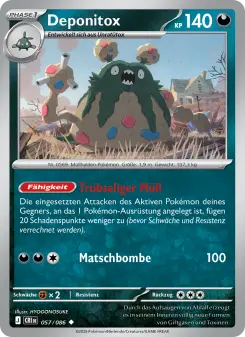 Pokémon-Karte Deponitox 057/086