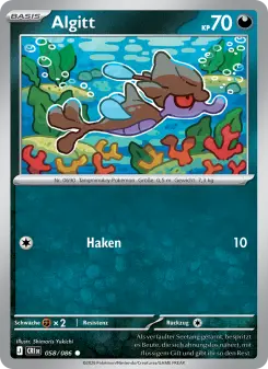 Pokémon-Karte Algitt 058/086
