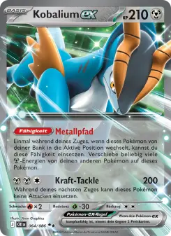Pokémon-Karte Kobalium-ex 064/086