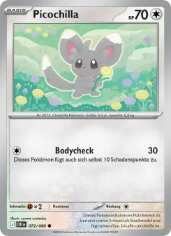 Pokémon-Karte Picochilla 072/086