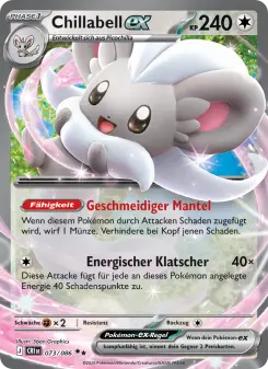 Pokémon-Karte Chillabell-ex 073/086