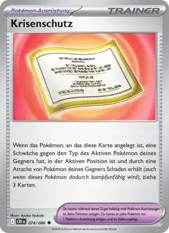 Pokémon-Karte Krisenschutz 074/086