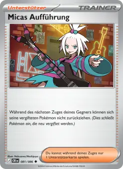 Pokémon-Karte Micas Aufführung 081/086