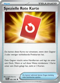Pokémon-Karte Spezielle Rote Karte 082/086