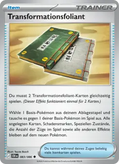 Pokémon-Karte Transformationsfoliant 083/086