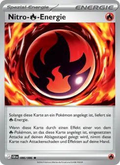 Pokémon-Karte Nitro-Fire-Energie 086/086
