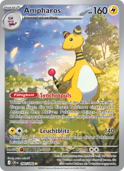 Pokémon-Karte Ampharos 090/086