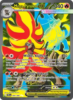 Pokémon-Karte Mega-Pyroleo-ex 099/086