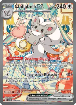 Pokémon-Karte Chillabell-ex 119/086
