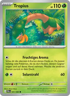 Pokémon-Karte Tropius 001/084