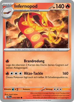Pokémon-Karte Infernopod 010/084