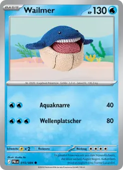 Pokémon-Karte Wailmer 015/084