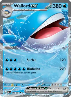 Pokémon-Karte Wailord-ex 016/084