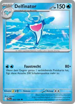 Pokémon-Karte Delfinator 022/084