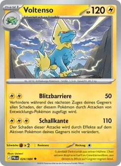 Pokémon-Karte Voltenso 024/084