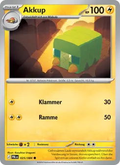 Pokémon-Karte Akkup 025/084