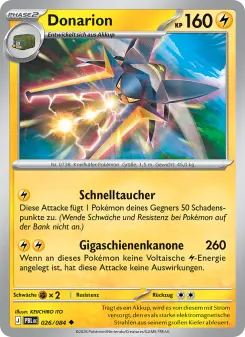 Pokémon-Karte Donarion 026/084