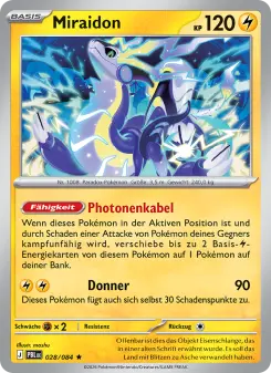 Pokémon-Karte Miraidon 028/084