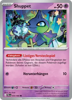 Pokémon-Karte Shuppet 033/084