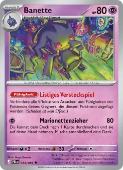 Pokémon-Karte Banette 034/084