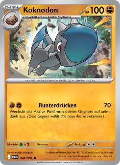Pokémon-Karte Koknodon 044/084