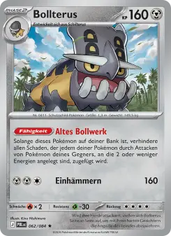 Pokémon-Karte Bollterus 062/084