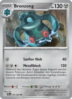 Pokémon-Karte Bronzong 064/084