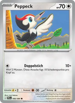 Pokémon-Karte Peppeck 066/084