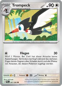 Pokémon-Karte Trompeck 067/084