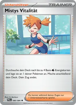 Pokémon-Karte Mistys Vitalität 080/084