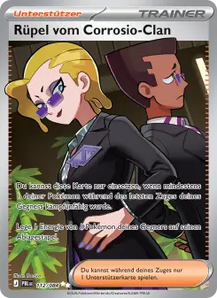 Pokémon-Karte Rüpel vom Corrosio-Clan 112/084